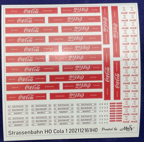 Straßenbahn cola decals - straßenbahn, 1