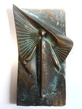 Bronzerelief Laacher Engel
