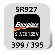2x Energizer Uhren Batterie Knopfzelle 395/399 SR927SW AG7 Silberoxid Blister