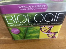 Lernbox Biologie - 300 farbig illustrierte Lernkarten - wie neu!