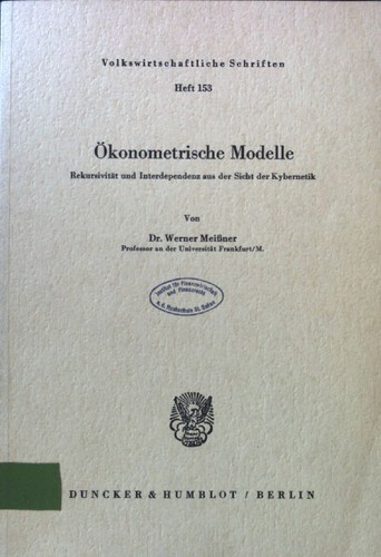 ökonometrische modelle - modelle,