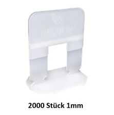 Zuglaschen 1 mm weiß 2000 Stk. Niveliersystem Peygran Verlegehilfe