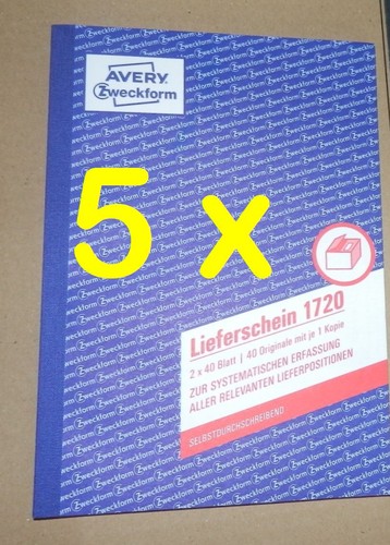 Avery zweckform 1720 - 5x,