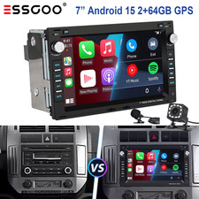 64G Carplay Autoradio Android 15 Für VW Polo 9N Golf 4 Passat B5 T5 GPS Navi Kam