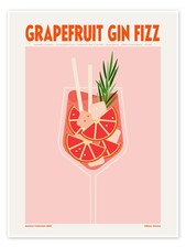 Poster Grapefruit Gin Fizz