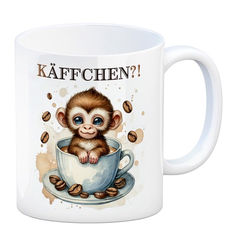 Käffchen süßer affe - affe, in