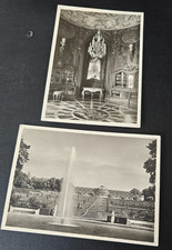 2 antiquarische AK vom Schloss Sanssouci in Potsdam aus der Zeit vor 1945