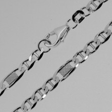 Panzer Steg Hals Kette Massiv