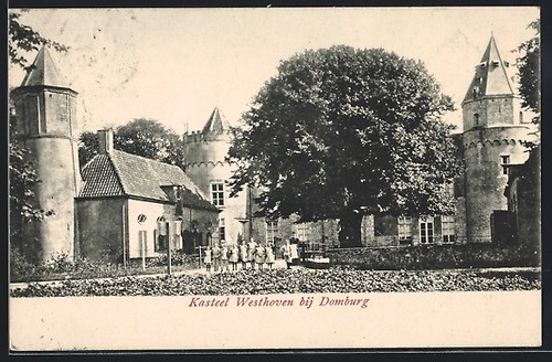 Ansichtskarte domburg kasteel - domburg,,