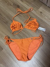 Hollister Rüschen Bikini Orange Größe S