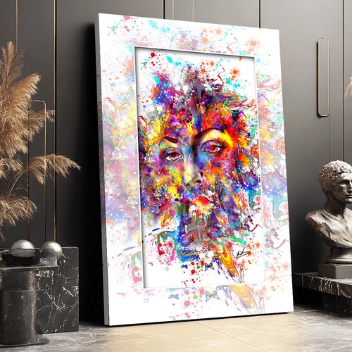Leinwand bilder abstrakt bunt - leinwand,