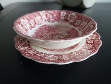 Palissy THAMES RIVER SCENES Müsli Schale& Unterteller oder Brot/Kuchen Teller