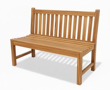 Stabile Bank Gartenbank Picadelly 120 cm in Premium Teak ohne Armlehne