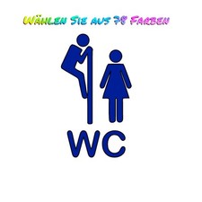 1x Aufkleber  WC Toilette info