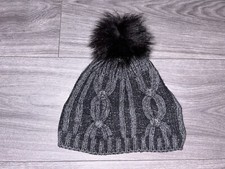 Norton Mütze Strickmütze Echtfell Bommel Einheitsgröße