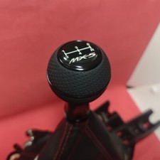 SCHWARZ LEDER MS SPORT erweitert 5G SCHALTKNAUF für MAZDA MX5 MX-5 CLUB RF NA NB