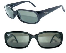 Ray Ban SONNENBRILLE SCHWARZ GRÜN POLARISIERT 4055 small 4121 BRILLE 4057 41081