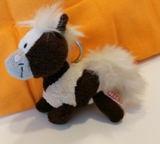 Nici Schlüsselanhänger Pferd gestreift Braun Plüsch selten 