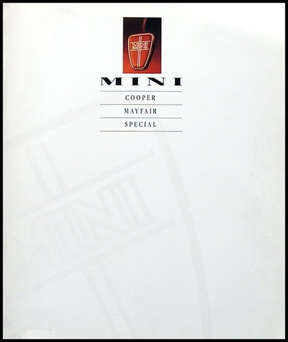 Austin mini prospekt 1992 - austin,