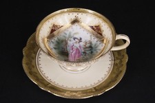 Reinhold Schlegelmilch Porzellan Mokkatasse Art Deco Tillowitz Schlesien #A1