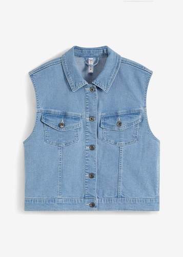 Modische jeansweste - jeansweste, im