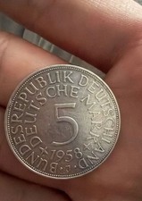 5 Mark Münze 1958 J selten