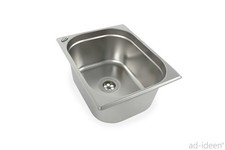 1 1/2" Edelstahl Spüle