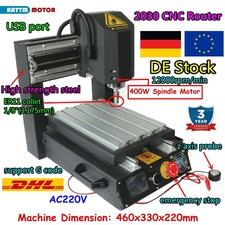 〖Ger〗 2030 3 Axis Mini GRBL CNC Router Milling Engraving Cutting Machine 400W