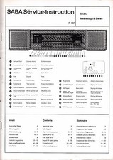 Service manual anleitung saba - ,