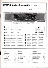 Service Manual-Anleitung  Saba Meersburg 19 Stereo 
