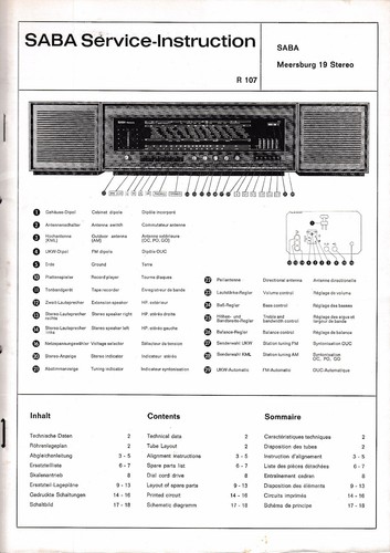 Service manual anleitung saba - service, manual-anleitung