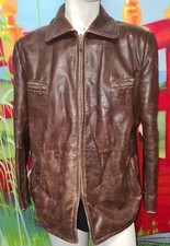 alte 30er Lederjacke Militär 40er Oldtimer Motorrad Flieger Vintage