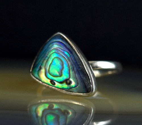 Ring silber s925 paua muschel - silber,