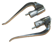 Innenzughebel, Alu-poliert, für 25mm Lenker (aussen), für BMW R12, R11 und ander