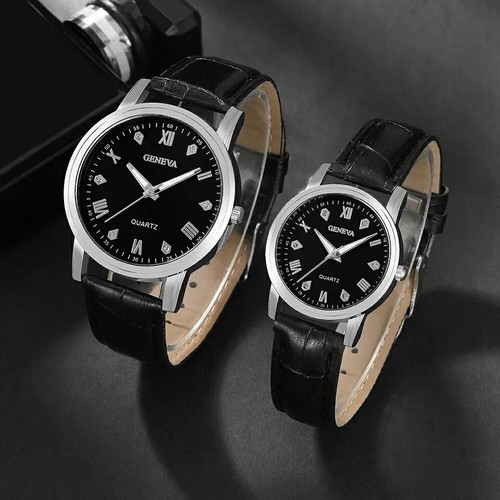Armbanduhr set paar schwarz - armbanduhr,