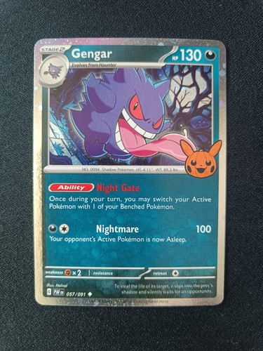 Pokémon karte gengar - pokémon, 057/091
