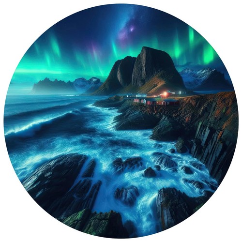 Sticker nordlichter meer - sticker,