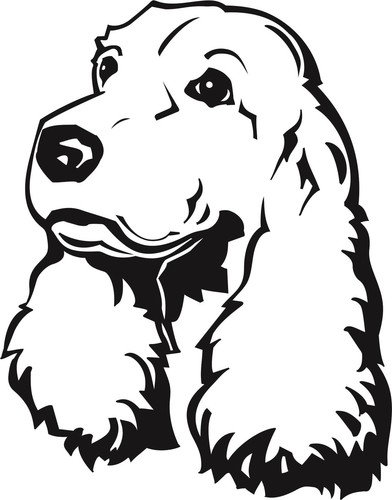 Hu33 aufkleber hund dog - aufkleber,