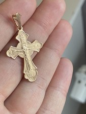 Gold Kreuz 585 Rotgold 14k