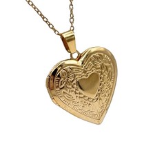 Medaillon herz kette gold - herz,