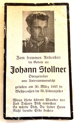 Original sterbebild wk - sterbebild,