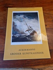 Ackermanns grosser Kunst Kalender 1975 alt Bilder Dürer Rembrandt Menzel Spitzwe