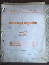 Ersatzteilliste Massey Ferguson Perkins Motor A4.107 A4.99  MF 31 86 630  1971