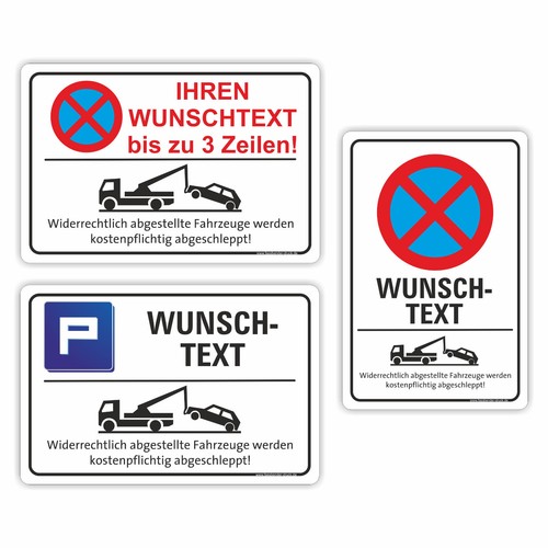 Parken verboten schild text - schild,