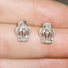 Ohrstecker Krone Royal England British Punk Queen Niedlich Zirkonia Vintage