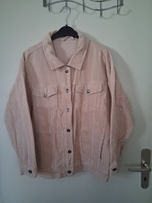 Damen Jacke, Cordjacke, Jeans-Stil, Fittiway, beige, Gr. M, Nr. 237