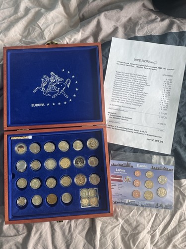 Europa euro münzset mit - europa,