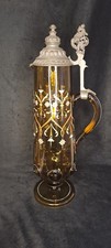 Antike bierkrug glas - antike, mit