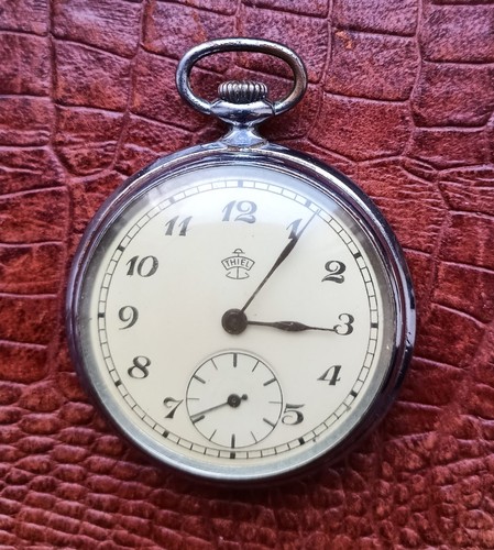Antike thiel taschenuhr - taschenuhr, aus