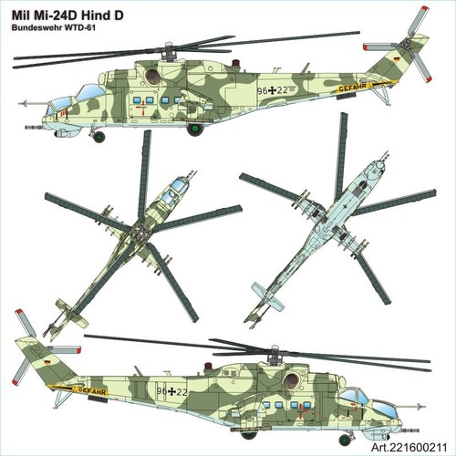 Mil 24d hind - hind-d, bundeswehr